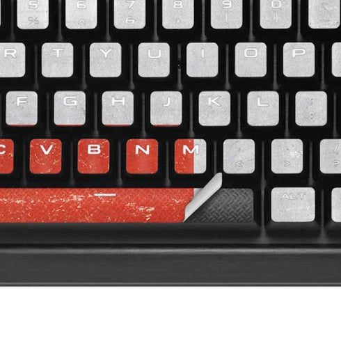 Switzerland Flag Distressed K95 RGB PLATINUM Mechanical Gaming Keyboard Skin